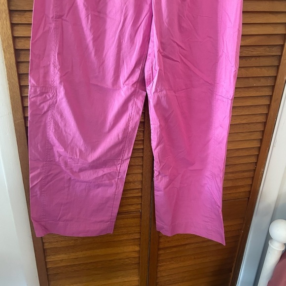 Maeve By Anthropologie Pull-On Curved Poplin Pink Trousers Sz XS - Picture 4 of 9